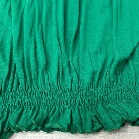 Claudia Richard Kelly Green Solid Knit Top - Picture 3 of 4